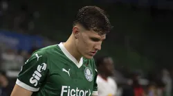 Benedetti jogador do Palmeiras durante partida contra o Bragantino no estadio Arena Allianz Parque pelo campeonato Brasileiro A 2025. Foto: Anderson Romao/AGIF