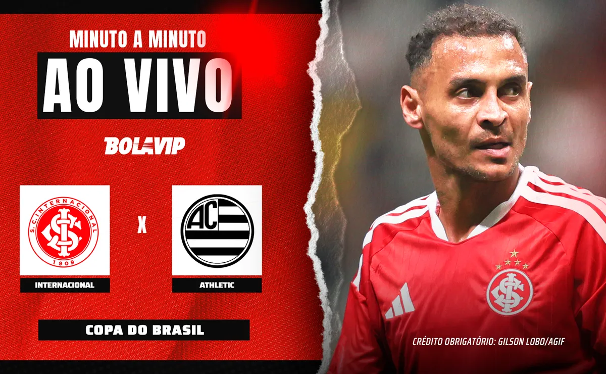 Internacional x Athletic AO VIVO – 2 x 1 – Intervalo de jogo pela Copa do Brasil 2026