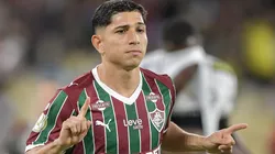 Savarino jogador do Fluminense comemora seu gol durante partida contra o Operário. Foto: Thiago Ribeiro/AGIF