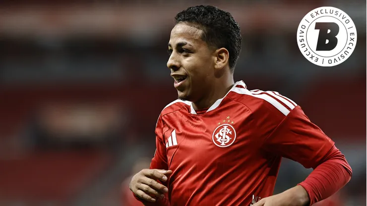 Allex jogador do Internacional comemora seu gol durante partida contra o Athletic. Foto: Roberto Vinicius/AGIF