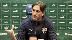 Luis Zubeldía técnico do Fluminense durante coletiva de imprensa após vitória contra o Operário