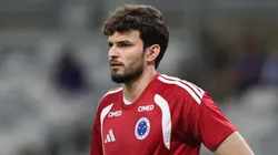 Otavio jogador do Cruzeiro durante aquecimento antes da partida contra o Goias no estadio Mineirao pelo campeonato Copa Do Brasil 2026.