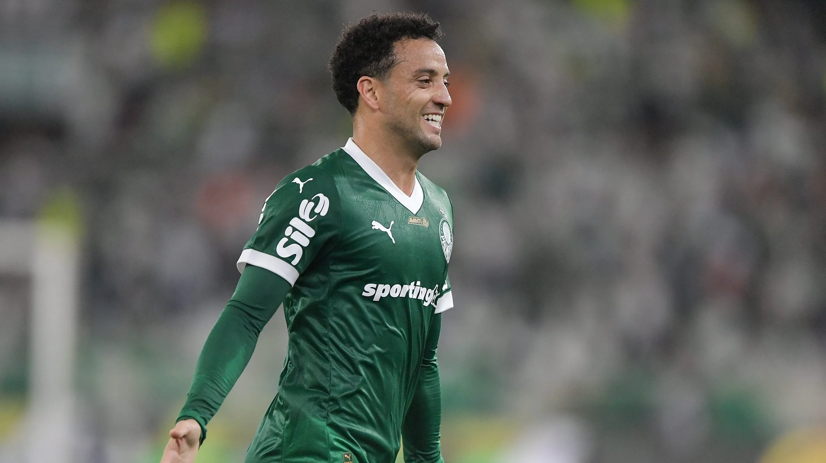 Felipe Anderson no Palmeiras. Foto: Thiago Ribeiro/AGIF