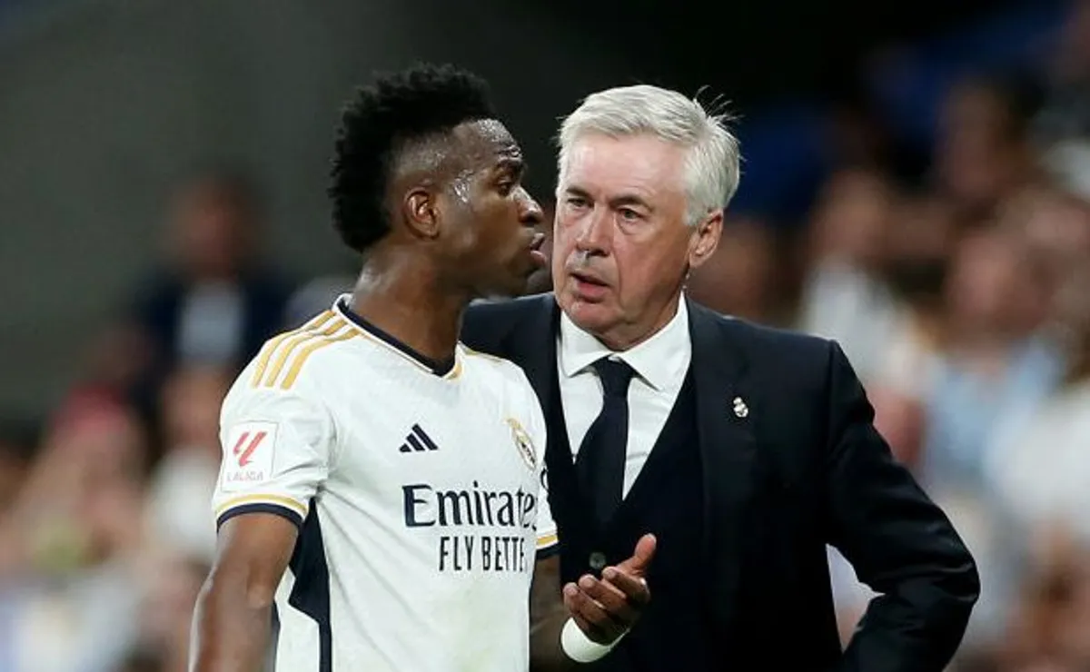 Ancelotti evita colocar pressão em Vini Jr e faz alerta sobre a Seleção: “Não podemos focar em um jogador”