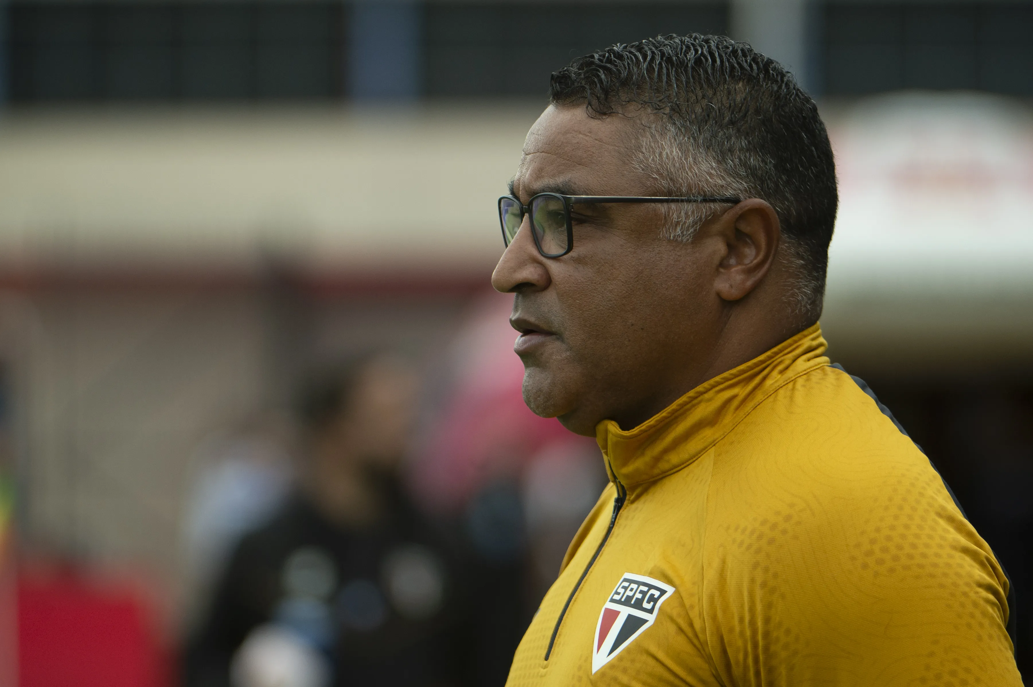 SP – BRAGANCA PAULISTA – 03/05/2026 – BRASILEIRO A 2026, SAO PAULO X BAHIA – Roger Machado tecnico do Sao Paulo durante partida contra o Bahia no estadio Cicero De Souza Marques pelo campeonato Brasileiro A 2026. Foto: Anderson Romao/AGIF