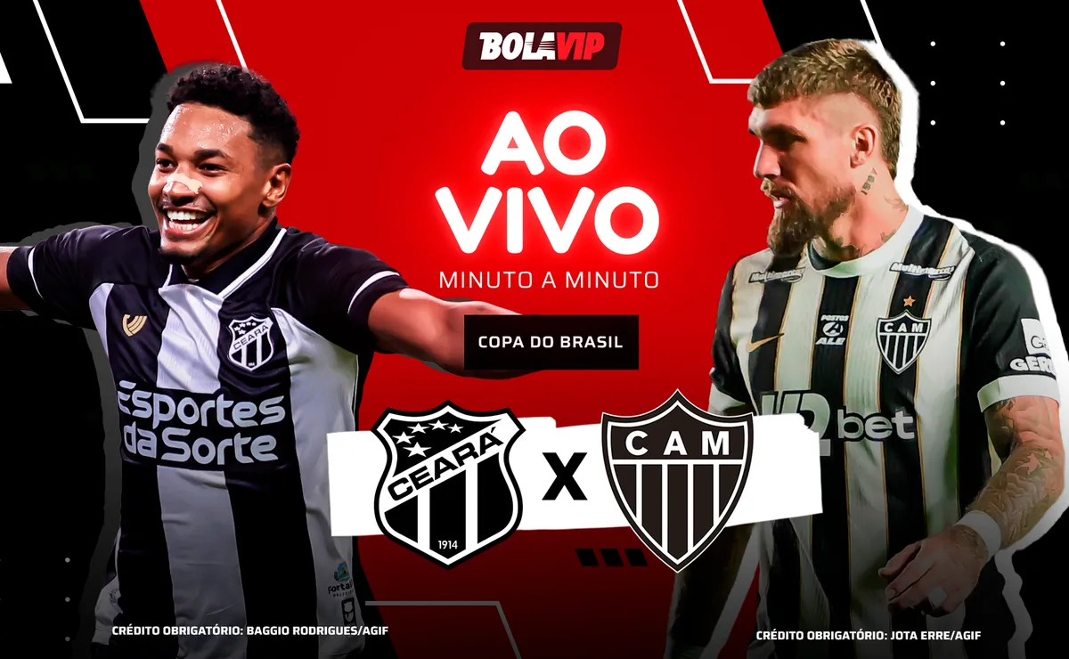 Ceará x Atlético-MG AO VIVO e GRÁTIS – 2 x 0 – Ceará amplia o placar pela Copa do Brasil