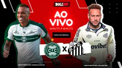Coritiba x Santos é transmitido ao vivo pelo Bolavip Brasil. Fotos: Hedeson Alves e Jota Erre - AGIF