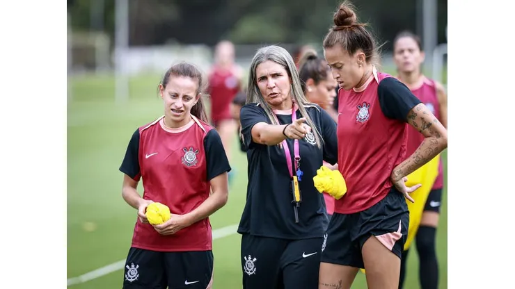 Emily Lima durante treinamento. Foto: Rodrigo Gazzanel/Ag. Corinthians