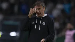 Cuca durante o duelo entre Coritiba e Santos pela Copa do Brasil