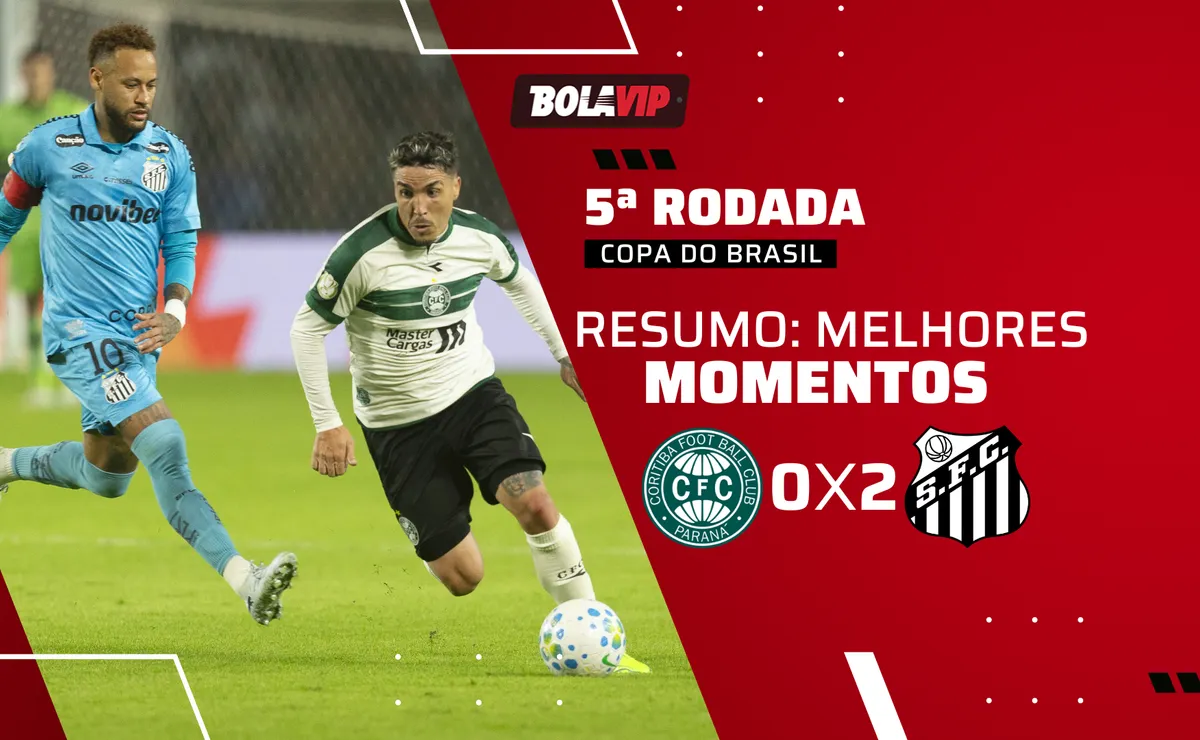 Coritiba 0 x 2 Santos: resumo completo do jogo pela Copa do Brasil 2026
