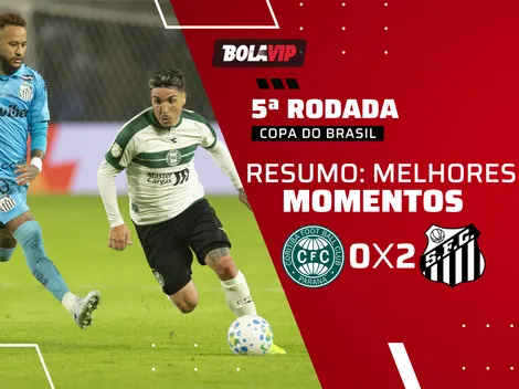 Santos vence o Coritiba e se classifica pela Copa do Brasil