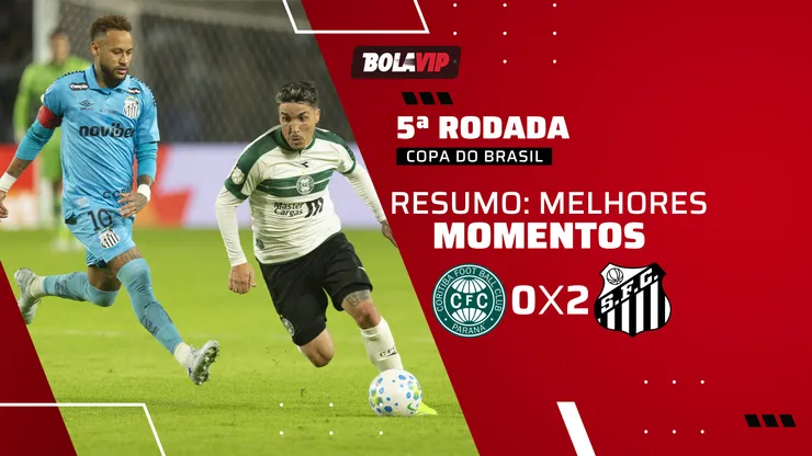 Coritiba 0 x 2 Santos. Foto: Hedeson Alves/AGIF