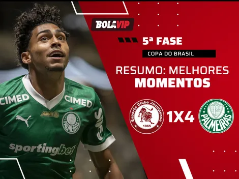 Com show dos jovens, Palmeiras goleia o Jacuipense e se classifica