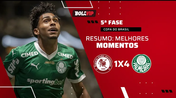 Palmeiras goleia o Jacuipense e se classifica às oitavas da Copa do Brasil. Foto: Fernando Moreno/AGIF