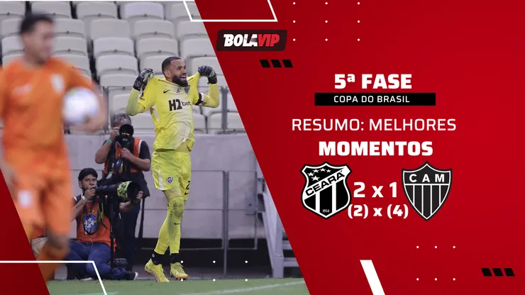 Atlético-MG marca no fim, vence nos pênaltis e avança contra o Ceará