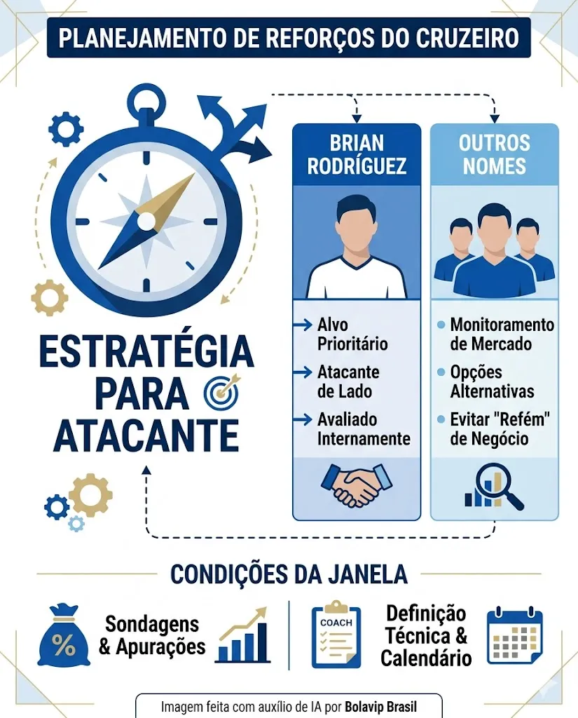 Infográfico - Foto: gerada com auxílio de IA pelo Bolavip Brasil.