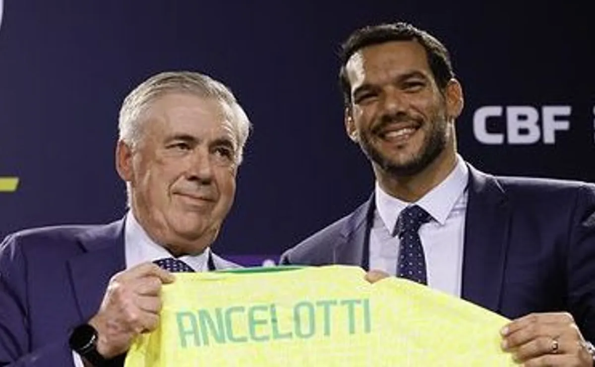 CBF anuncia renovação de Ancelotti e técnico segue na Seleção Brasileira até 2030
