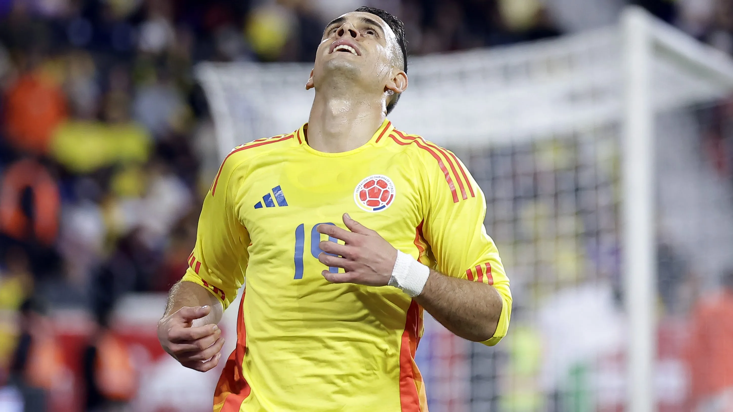 Borré pela seleção colombiana. (Photo by Adam Hunger/Getty Images)