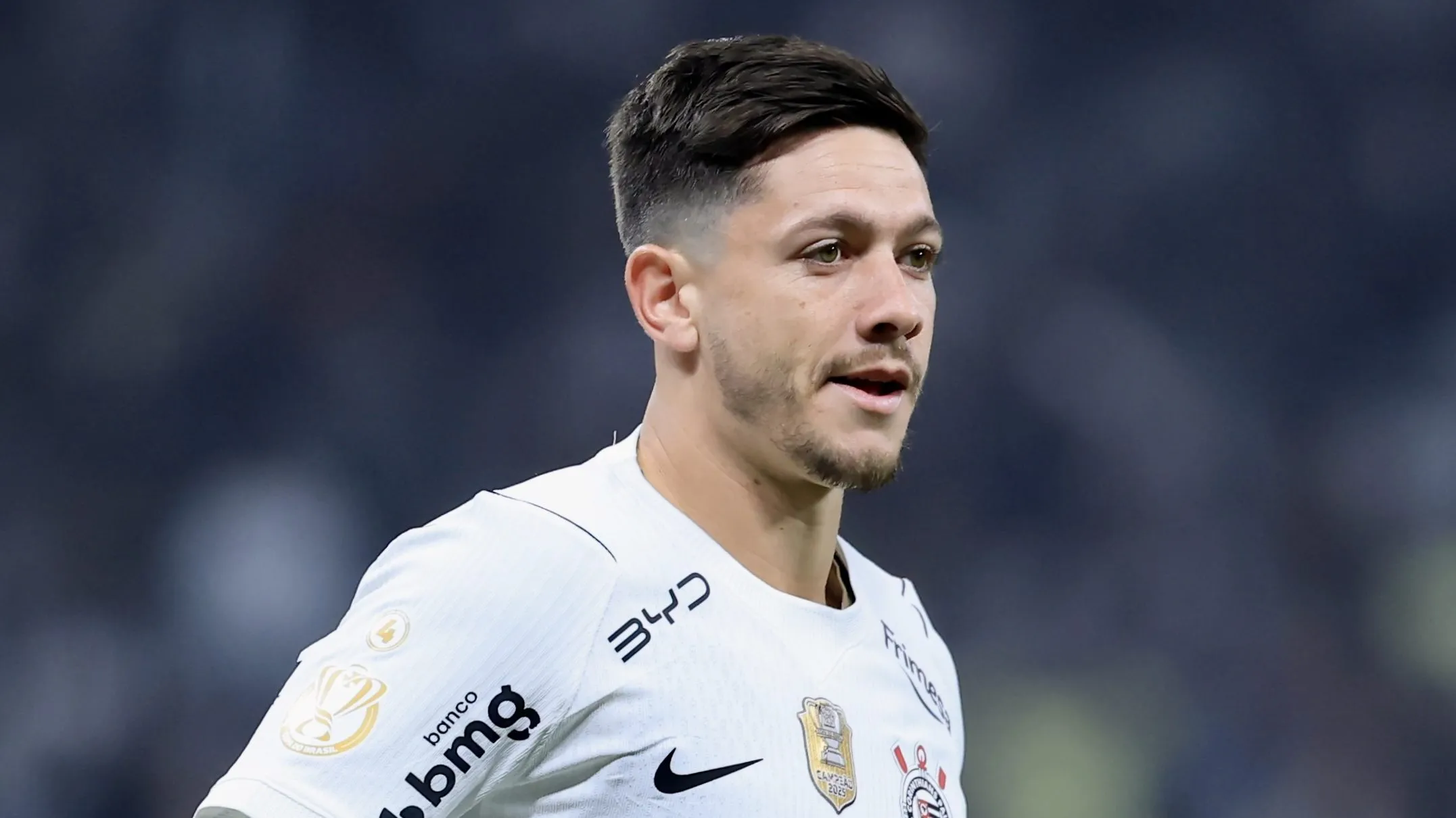 Rodrigo Garro jogador do Corinthians durante partida contra o Barra no estadio Arena Corinthians pelo campeonato Copa Do Brasil 2026. Foto: Marcello Zambrana/AGIF