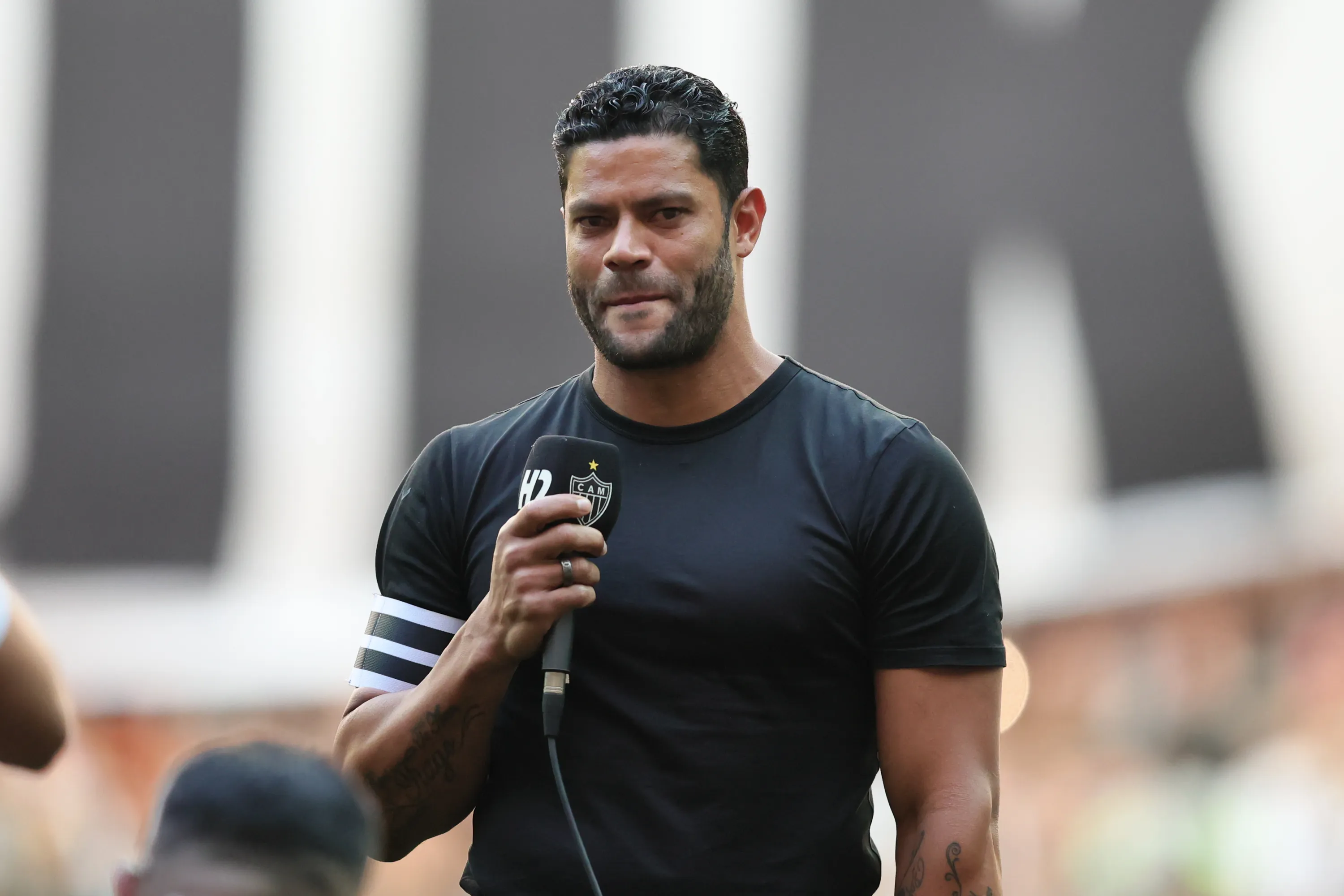 MG – BELO HORIZONTE – 10/05/2026 – BRASILEIRO A 2026, ATLETICO-MG X BOTAFOGO – Hulk se despede da torcida do Atletico-MG antes da partida contra o Botafogo no estadio Arena MRV pelo campeonato Brasileiro A 2026. Foto: Gilson Lobo/AGIF