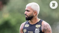 Gabigol jogador do Cruzeiro emprestado ao Santos durante treinamento no CT Rei Pelé