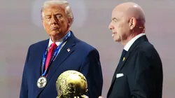 Trump e Infantino durante sorteio para a a Copa do Mundo - (Photo by Jia Haocheng - Pool/Getty Images)