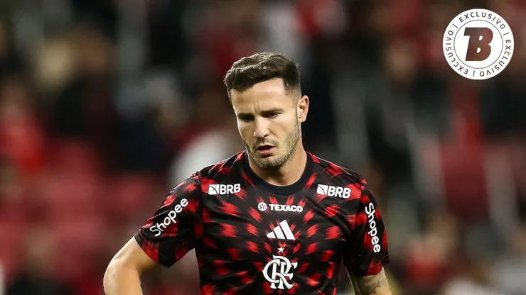Saúl jogador do Flamengo durante partida pela equipe