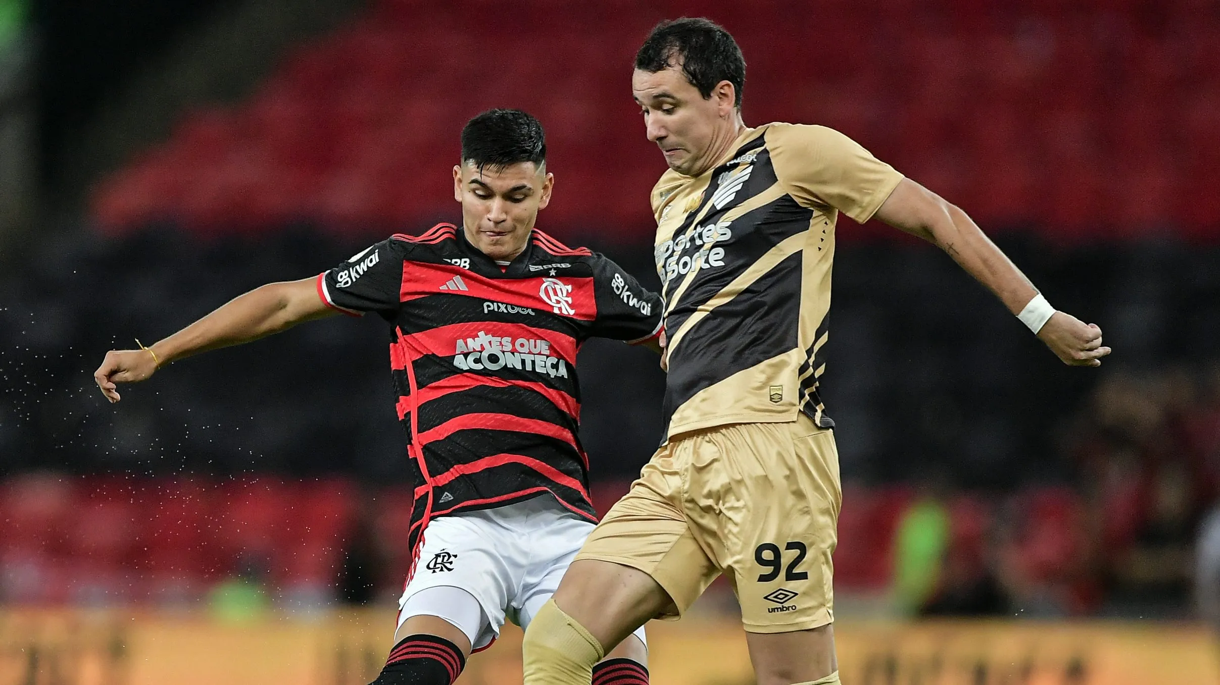 Flamengo x Athletico em 2024. Foto: Thiago Ribeiro/AGIF