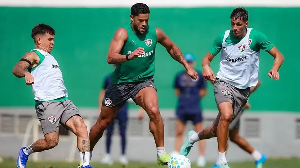Hulk em treino do Fluminense — Foto: Marcelo Gonçalves / Fluminense FC
