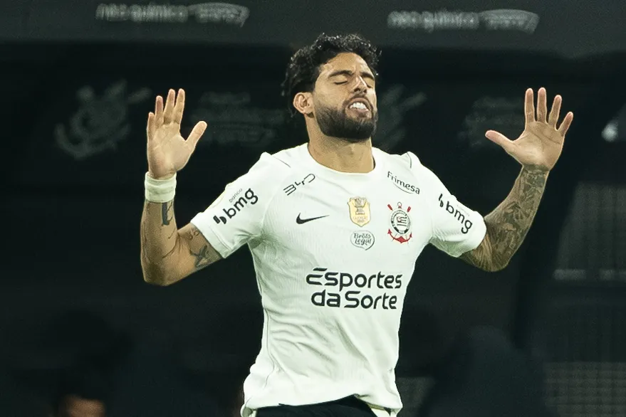 YURI ALBERTO jogador do Corinthians comemora seu gol durante partida contra o Barra no estadio Arena Corinthians pelo campeonato Copa Do Brasil 2026. Foto: Joisel Amaral/AGIF