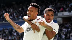 Rodrygo e Militão, zagueiro e atacante do Real Madrid - Foto: Gonzalo Arroyo Moreno/Getty Images