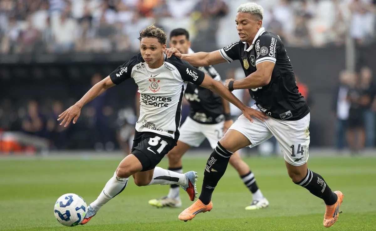 Botafogo x Corinthians: onde assistir ao vivo, horário e escalações do jogo deste domingo