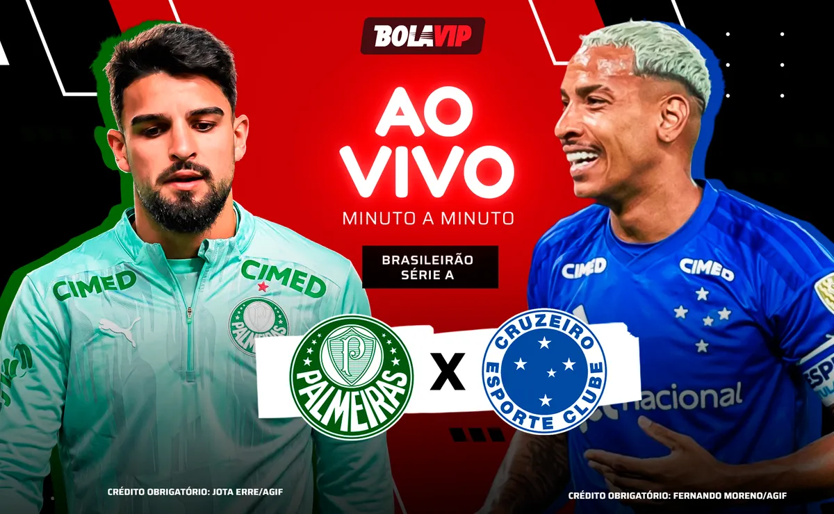 Palmeiras x Cruzeiro AO VIVO e GRÁTIS – Onde assistir jogo em tempo real pelo Brasileirão