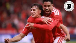 Matheus Bahia revela 'segredo' do sucesso da parceria com Bernabei no Internacional após goleada. Foto: Maxi Franzoi/AGIF