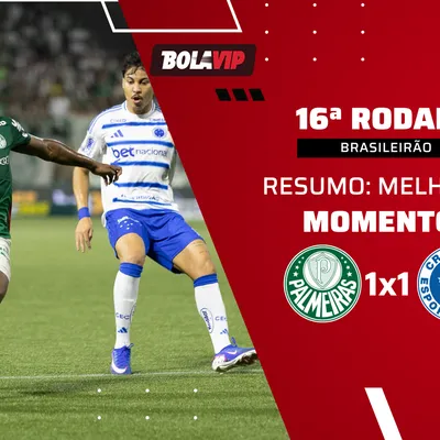 Palmeiras e Cruzeiro empatam em jogo de golaços