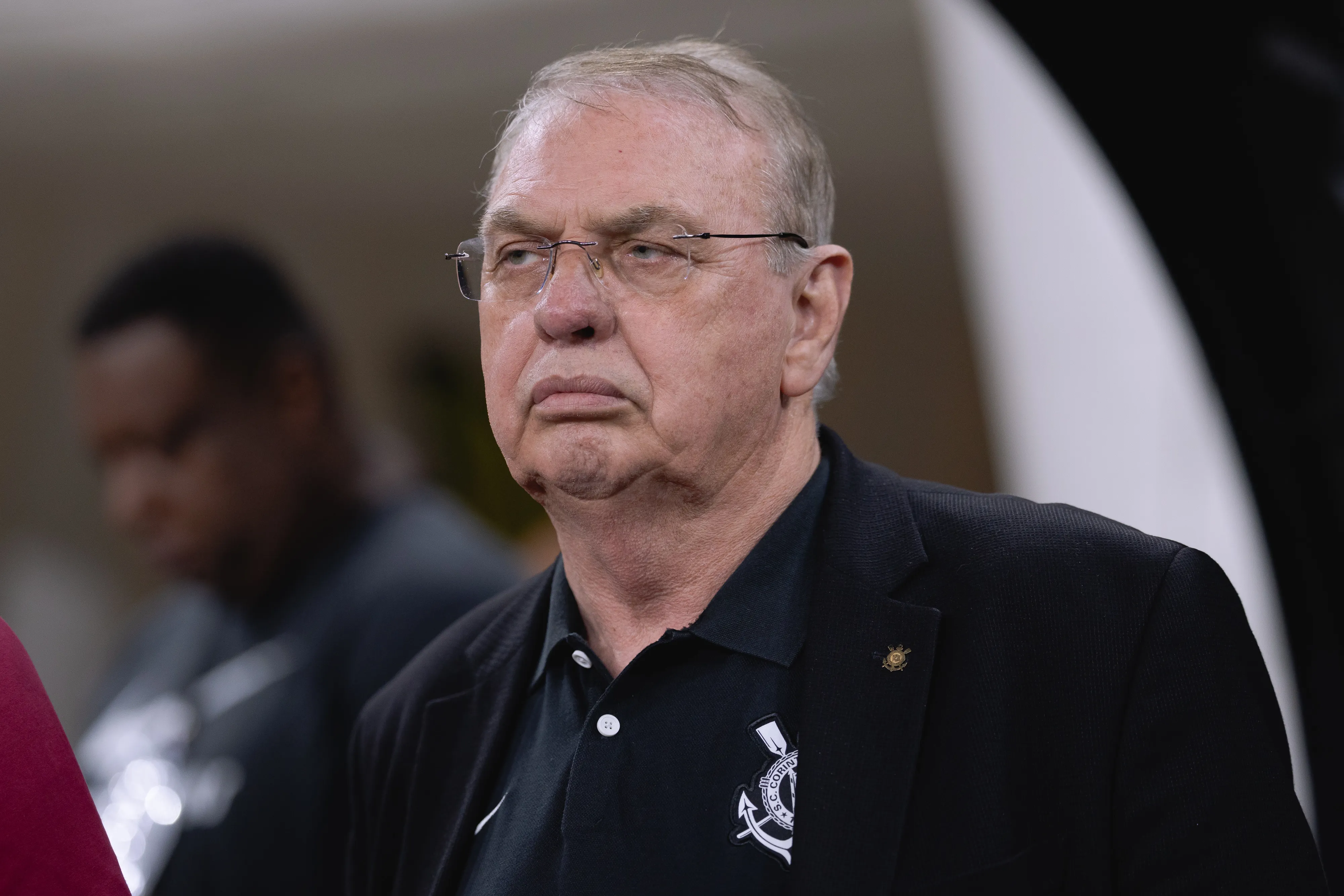 SP – SAO PAULO – 05/04/2026 – BRASILEIRO A 2026, CORINTHIANS X INTERNACIONAL – Osmar Stabile presidente do Corinthians durante partida contra o Internacional no estadio Arena Corinthians pelo campeonato Brasileiro A 2026. Foto: Ettore Chiereguini/AGIF