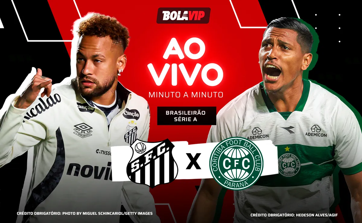 Santos x Coritiba AO VIVO – Último jogo de Neymar antes da convocação para a Copa