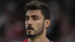 Rafael durante partida do Tricolor Paulista diante do Bahia