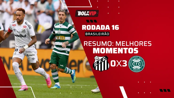 Santos 0 x 3 Coritiba. Foto: Mauricio De Souza/AGIF