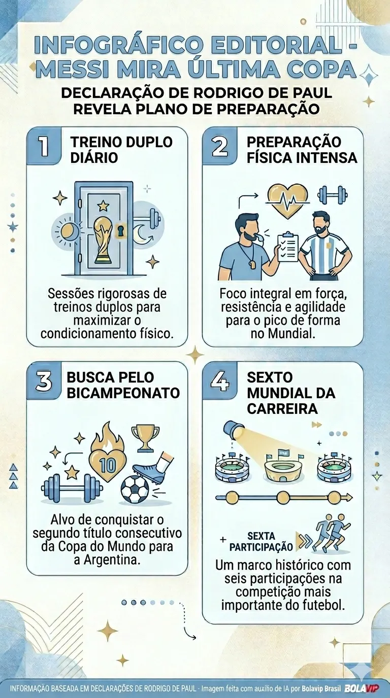 Infográfico Messi Copa do Mundo