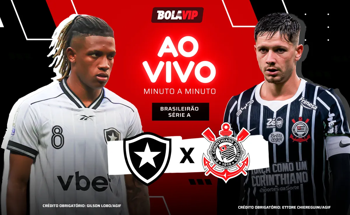 Botafogo x Corinthians AO VIVO e GRÁTIS – 1 x 0 – Arthur Cabral abre o placar pelo Brasileirão