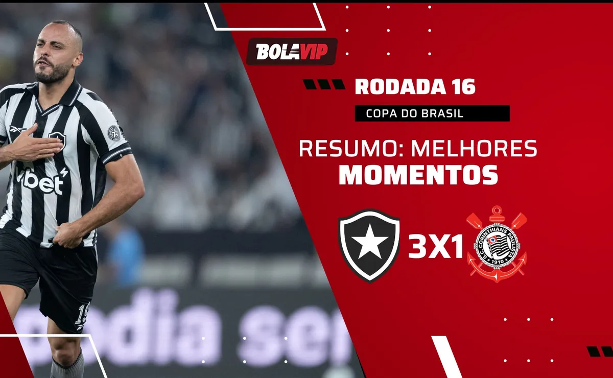 Arthur Cabral dá show, aplica hat-trick e Botafogo vence o Corinthians pelo Brasileirão