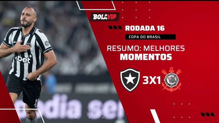 Arthur Cabral dá show, aplica hat-trick e Botafogo vence o Corinthians. Foto: orge Rodrigues/AGIF