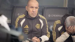 RS - PORTO ALEGRE - 10/05/2026 - BRASILEIRO A 2026, GREMIO X FLAMENGO - Leonardo Jardim tecnico do Flamengo durante partida contra o Gremio no estadio Arena do Gremio pelo campeonato Brasileiro A 2026. Foto: Maxi Franzoi/AGIF