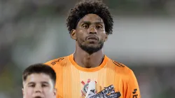 Hugo Souza jogador do Corinthians durante partida contra o Chapecoense. Foto: Liamara Polli/AGIF
