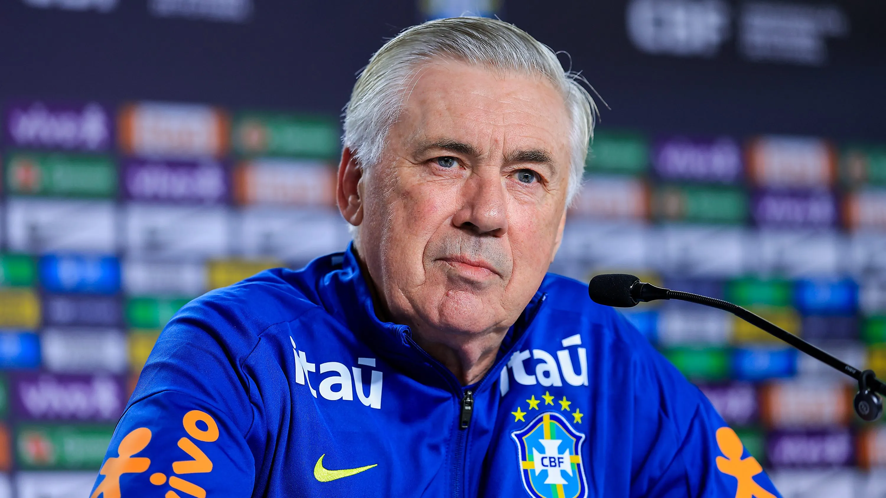 Carlo Ancelotti, técnico da Seleção Brasileira. (Photo by Buda Mendes/Getty Images)