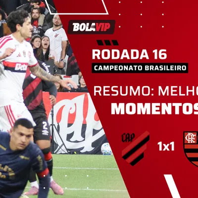 Flamengo arranca empate com o Athletico-PR em jogo animado