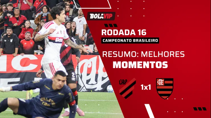 Flamengo empata com o Athletico-PR fora de casa. Foto: Robson Mafra/AGIF