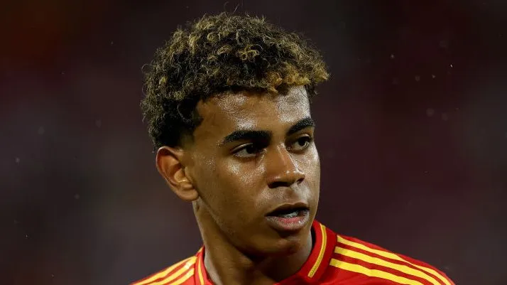 Lamine Yamal pela Espanha. Foto: Lars Baron/Getty Images