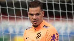 Ederson jogador do Selecao Brasileira durante treino no estadio Mangueirao.